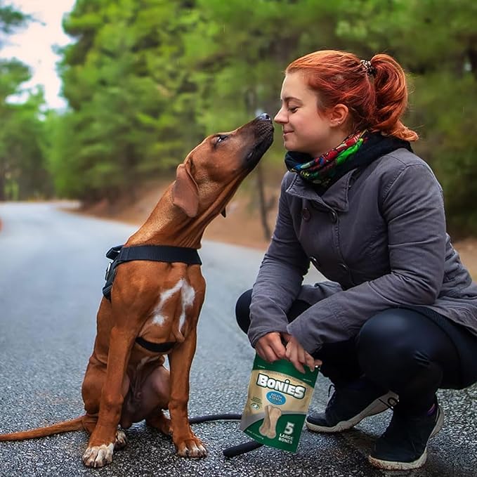 Bonies Natural Breath and Dental Formula Minis-Sized Single Bone - All-Natural Ingredients, Fresh Breath, Cleans Teeth, Low Calories, Chicken Flavor, MINI Dogs, 240 Bones