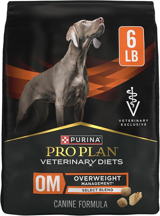 Pro Plan Veterinary Diets Purina OM Select Blend Overweight Management Canine Formula Dry Dog Food - 6 lb. Bag
