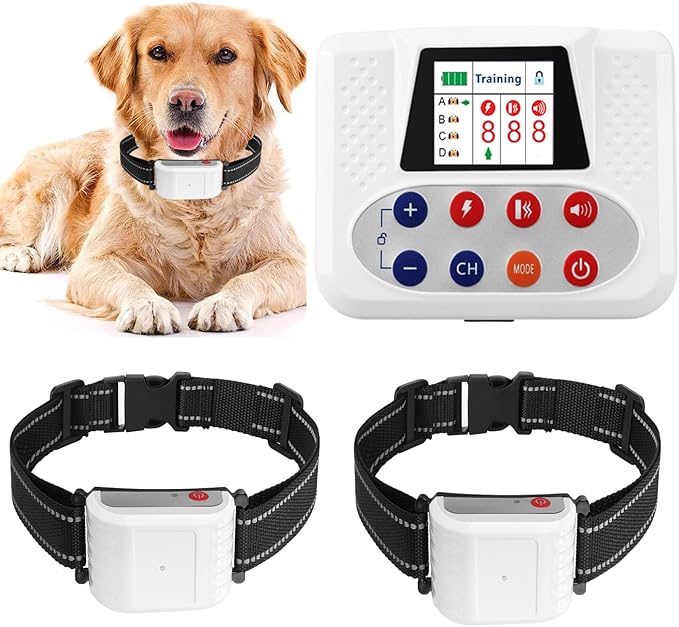 Wireless Dog Fence, Pet Boundary Containment System for Dogs and Pets with Waterproof Training Collar Receiver, Covers up to 856-Acre, Electric Dog Fence, 3 Training Modes for All Dogs,for2dogs
