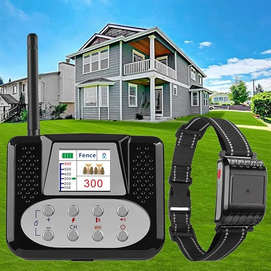 Wireless Dog Fence, 2026 Electric Fence for Dogs & Training Collar with Remote, Pet Boundary Containment System, Adjustable Range Sizes, Suitable for Outdoor Yard Indoor,for1dog