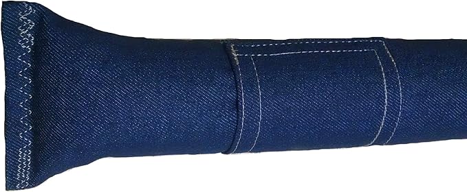 (Refillable 15" Catnip Cat Kicker Toy (Kicker Filled with 1 oz Canadian Catnip) (Denim)