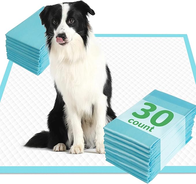 XLarge Dog Pads 28"x34", Puppy Pads for Potty Training, Heavy Absorbency Pee Pads for Dogs, Dog Potty Pads for Pups, Kittens, Rabbits, Quick Drying & No Leaking Pet Pads for Housetraining