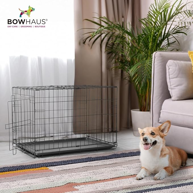 40.9-Inch Dog Crate Pan Replacement, Sturdy, Waterproof Plastic Tray for 42-Inch Pet, Rabbit Ferret Critter Kennels, Versatile Pan and Easy to Clean