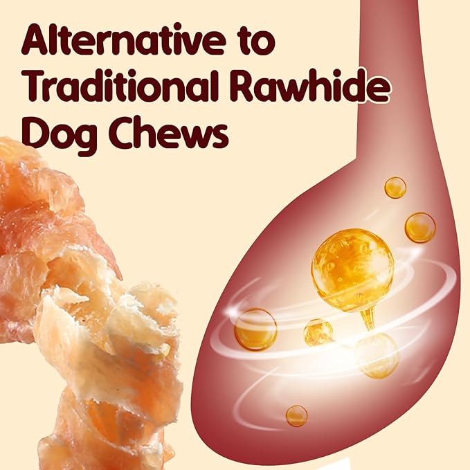 TailParty Turkey Tendons for Dogs with Fish Oil & Taurine: 8oz Small Dog Healthy Treats, All Natural Dental Chew Bones, Long-Lasting Training-Reward Snacks for Health-Conscious Pet Owners(S)