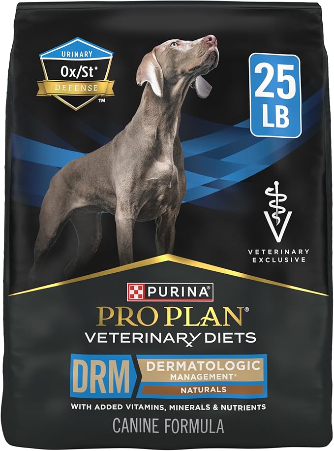 Pro Plan Veterinary Diets Purina DRM Dermatologic Management Naturals W Vitamins Dry Dog Food - 25 lb. Bag