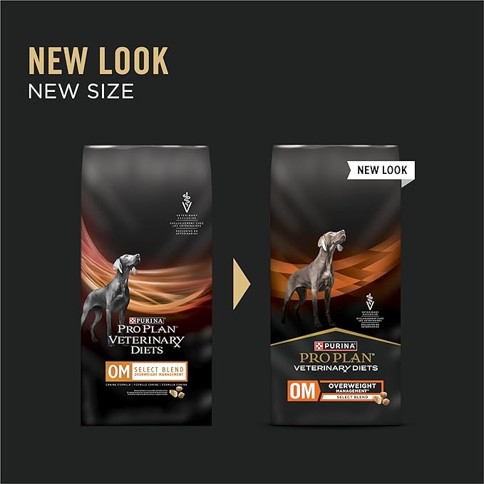 Pro Plan Veterinary Diets Purina OM Select Blend Overweight Management with Chicken Canine Formula Dry Dog Food - 25 lb. Bag