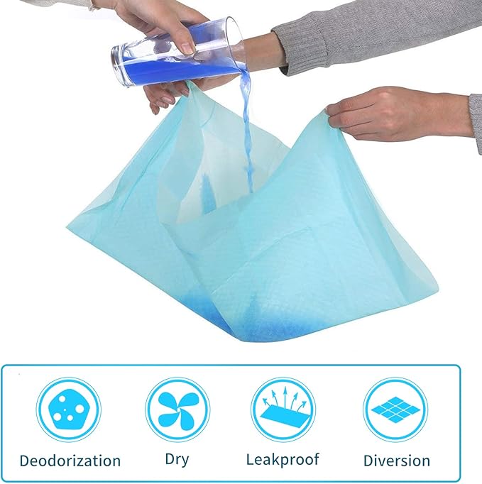 20 Pcs Rabbit Pee Pads, Disposable Super Absorbent Diaper, Pet Toilet/Potty Training Pads for Guinea Pigs, Hedgehog, Hamsters, Chinchillas, Cats, Dogs