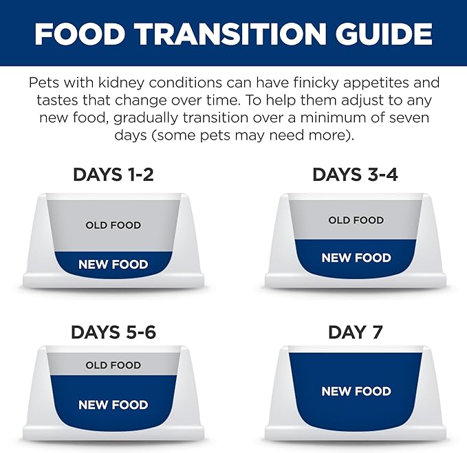 Hill's Prescription Diet k/d Kidney Care Ocean Fish Dry Cat Food, Veterinary Diet, 4 lb. Bag