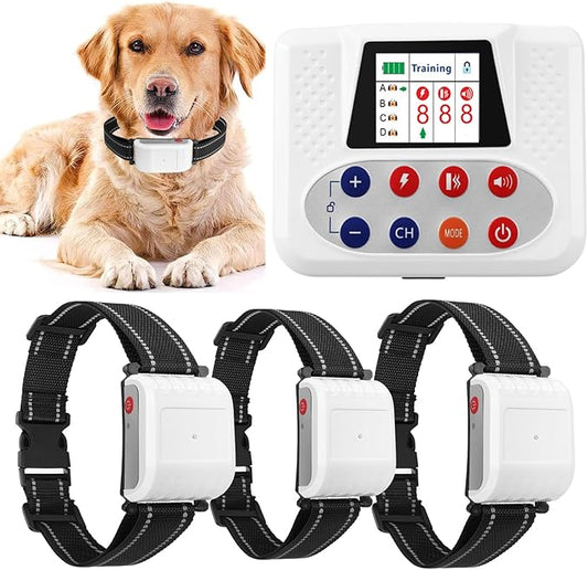 Wireless Dog Fence, Pet Boundary Containment System for Dogs and Pets with Waterproof Training Collar Receiver, Covers up to 856-Acre, Electric Dog Fence, 3 Training Modes for All Dogs,for3dogs