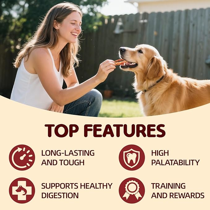 TailParty Turkey Tendons for Dogs with Fish Oil & Taurine: 8 oz Dog Healthy Treats, All Natural Dental Chew Rings, Long-Lasting Training-Reward Snacks for Health-Conscious Pet Owners