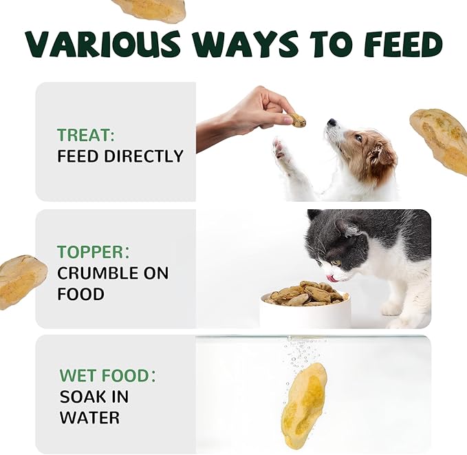 PAWUP Freeze Dried Green Lipped Mussels Dog Treats – Raw Single Ingredient Snacks for Joint & Hip Health, Rich in Omega-3, Grain Free, 3.5 oz