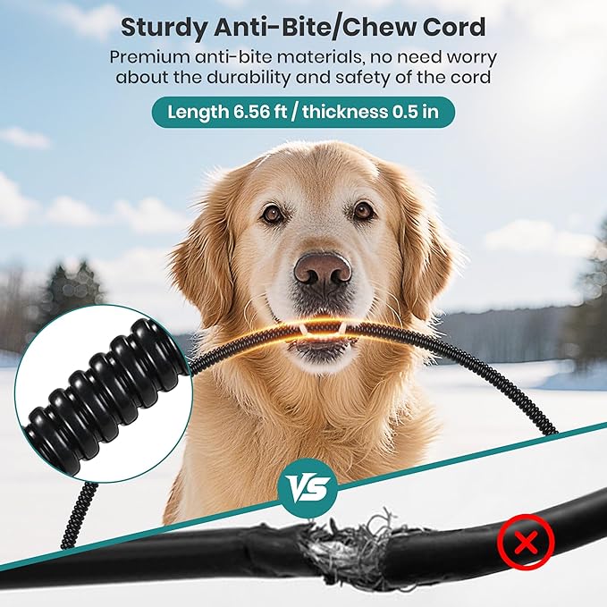 1.45 Gal/5.5L Heated Water Bowl, Extra Large Heated Dog Bowls for Outside, Safety Listed Heated Pet Bowl with Anti-Chew Cord for Dog & Cat Drinking Water in Winter, BPA-Free, Anti-Slip Base(Grey)