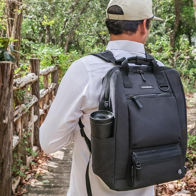 Porter 2-in-1 Dog Gear Backpack – Premium Dog Travel Bag with 10 Pockets, Zip-Off Treat Pouch, Leash Clip, Waterproof Pockets & Water Bottle Holder – Weekend, Hiking, Camping, Graphite