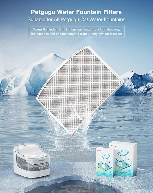 1 Pack Replacement Filters of Cat Water Fountain for PF1/PF1L, Automatic Pet Fountain Filter Set Special (1 Pcs)