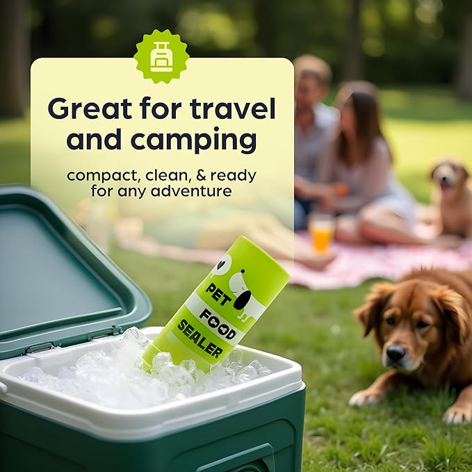 The Original Dog Food Loaf Storage Container - Patent Pending Reusable Airtight Can Cover Pet Food Sealer - Keeps Dog Food Can Fresh in the Fridge, Eliminates Odor