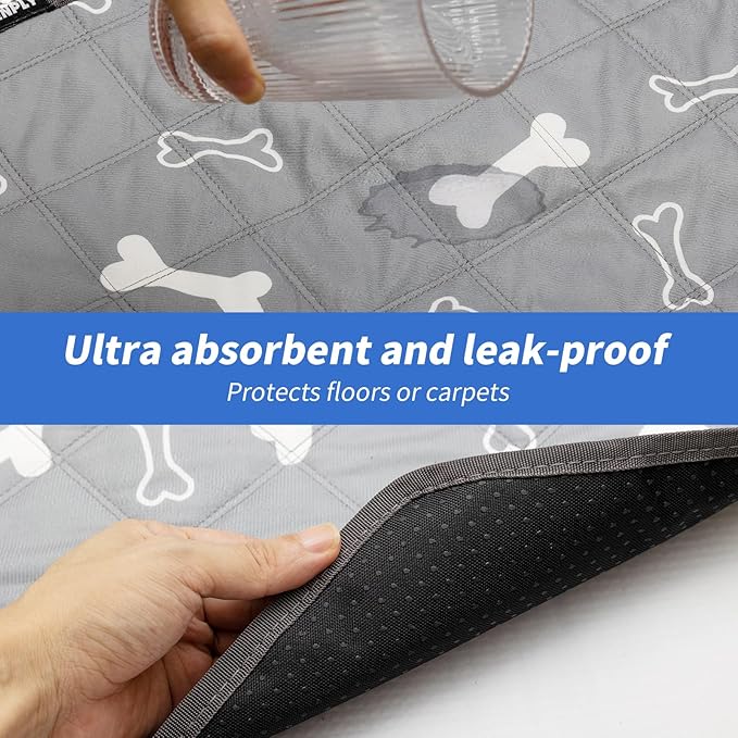 Zenply Dog Pee Pads for Puppy Reusable Washable Whelping Liner and Carpet Floor Protection Waterproof Machine Wash Suitable for Octagon Dog Playpen, 26.8 Inch 2-Pack (Octagon-2PC)