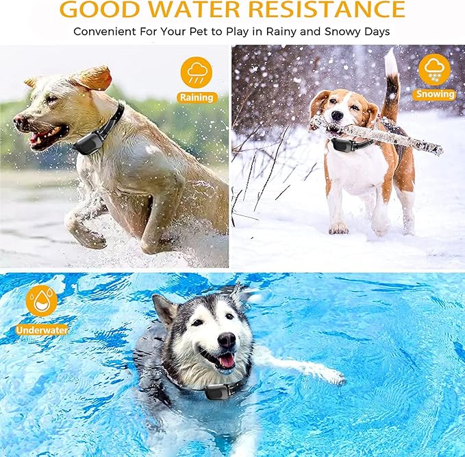 Wireless Dog Fence,Pet Containment System,Electric Dog Training Collar with Remote Dog Boundary System,Reflective Stripe,Waterproof,Adjustable Range,Harmless,for 1 2 3 Dogs,for1dog