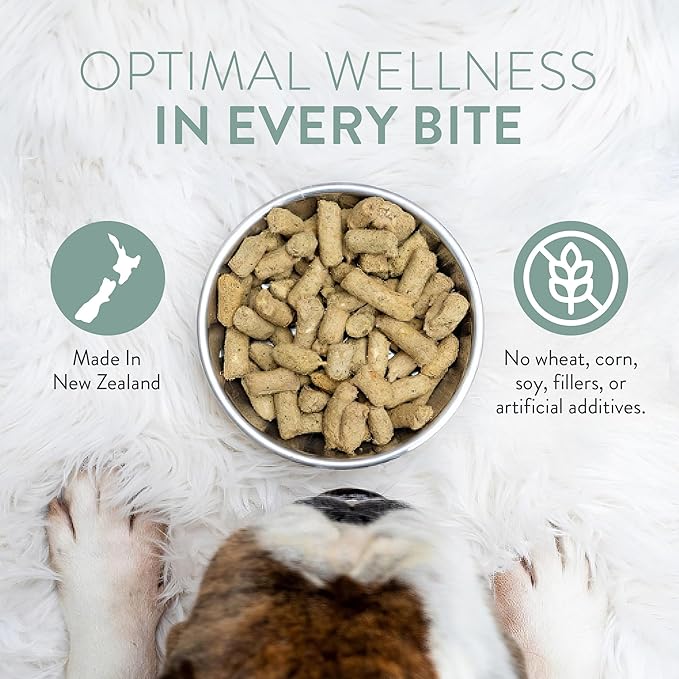 The New Zealand Natural Pet Food Co. Woof Freeze Dried Dog Food - Wild Brushtail, High Protein, Complete Diet, Dog Treats, All Life Stages - 1.76 oz