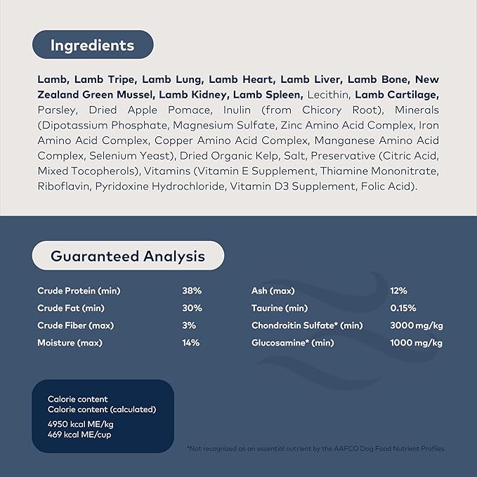 ZIWI Peak Air-Dried Dog Food – Lamb - All Natural, High Protein, Grain Free, Limited Ingredient w/Superfoods (3.5oz) (Pack of 2)