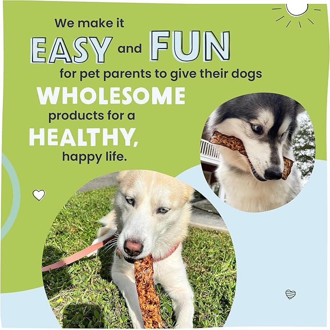 Pawstruck Bully Slices Premium Rawhide Chew Sticks, Beef Flavor - Low Fat, High Protein Treat for Small, Medium, and Large Dogs - No Artificial Ingredients - 1 lb Bag - Packaging May Vary (Pack of 2)