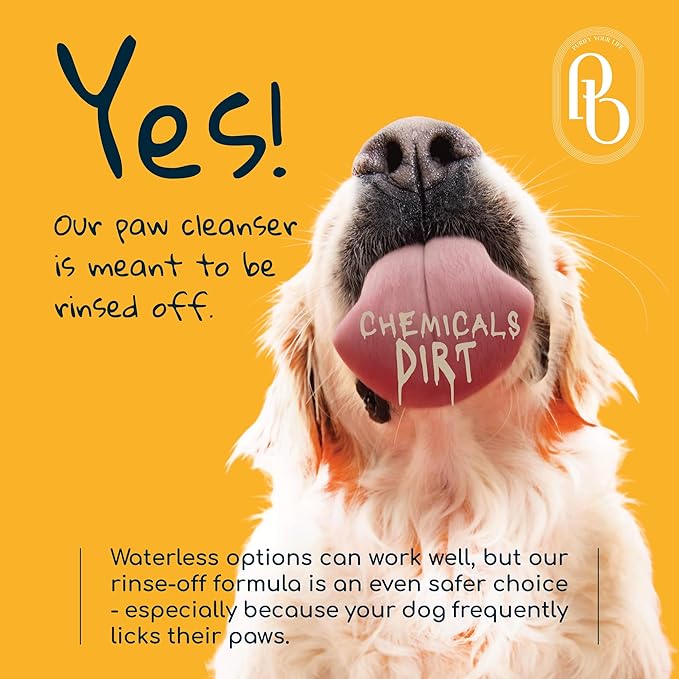 Pet Foaming Foot Paw Cleanser | Designed for All Types of Paw Washers | Dog Cleaning Supplies | Nourishing, Softening, Calming, Itch Reducing for Dog Paws | 300ml / 10.14 fl oz