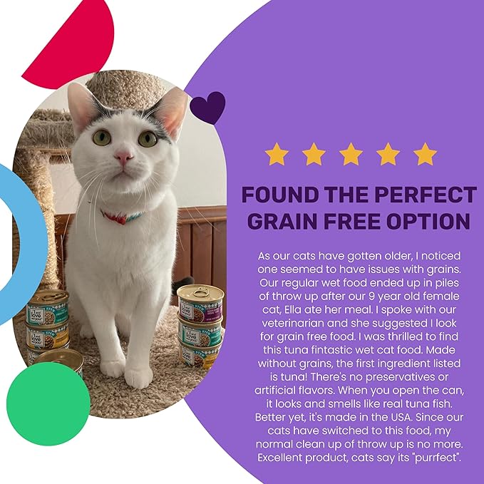 I and love and you Wet Cat Food - Tuna Fintastic Stew - Tuna Recipe, Grain Free, Filler Free, 3oz Pack of 24 Cans