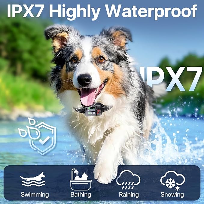 GPS Wireless Dog Collar Fence System,Invisible Electric Fence for Dogs,Adjustable Range 49-6561ft,3 Training Mode,Rechargeable,Waterproof,Pet Containment System for Outdoor Use (Black)