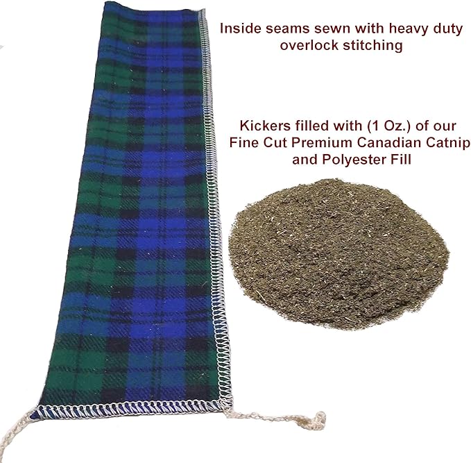 (Refillable 15" Catnip Cat Kicker Toy (Kicker Filled with 1 oz Canadian Catnip) (Leopard Print)