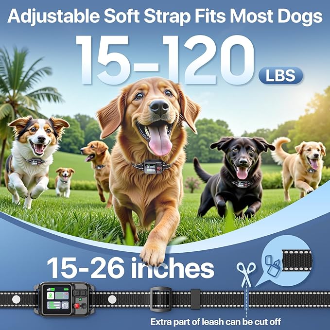 GPS Wireless Dog Collar Fence System,Invisible Electric Fence for Dogs,Adjustable Range 49-6561ft,3 Training Mode,Rechargeable,Waterproof,Pet Containment System for Outdoor Use (Black)