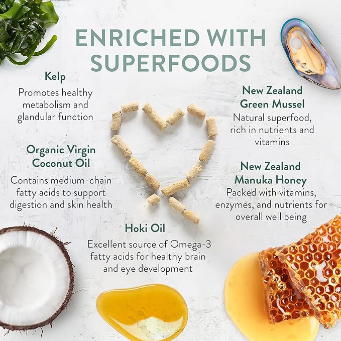 The New Zealand Natural Pet Food Co Woof Freeze Dried Dog Food - Beef Recipe, High Protein, Dog Food Topper & Dog Treats, All Life Stages, 1.76 oz