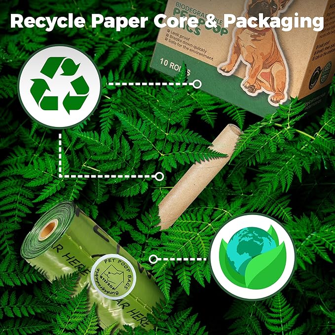 ATIFBOP Biodegradable Dog Poop Bags 720 Count 48 Rolls, Leak Proof and Thicken Pet Poop Bag (Scented)